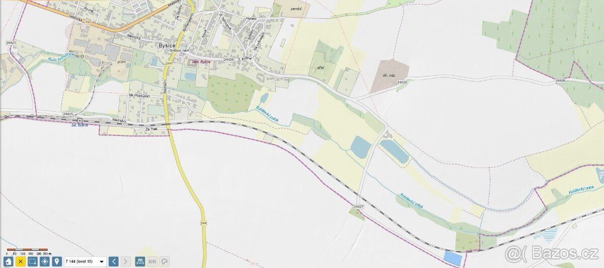 In the cadastral area of Byšice we offer for sale a share