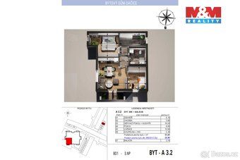 Připravujeme prostorný byt 3+kk (55,9m²) v moderní energetic
