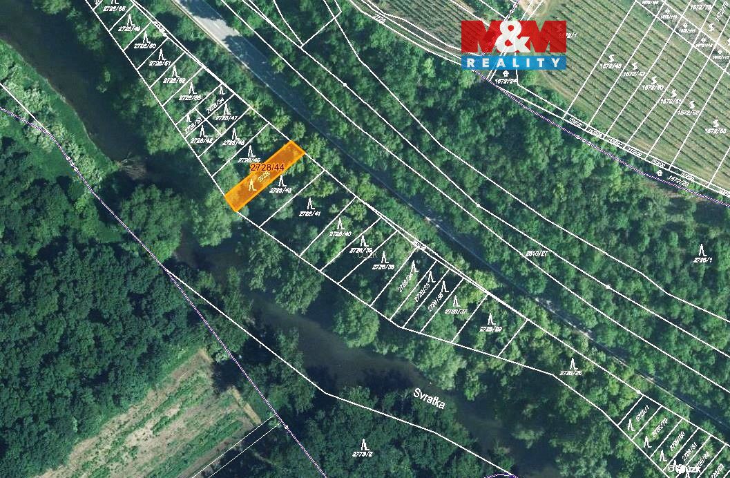 Prodej pozemku o výměře 232 m2 v katastru obce Židlochovice.