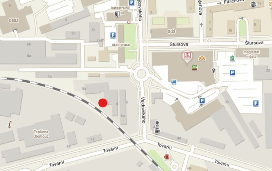 Ponuji prenájom tehlovej garáže v Olomouci na ulici