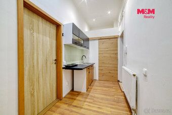 Nabízíme k pronájmu světlý byt o dispozici 1+kk a výměře 30 