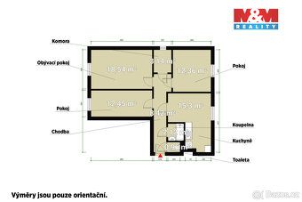 Exkluzivně nabízíme prostorný byt 3+1 (70 m²) ve 3. NP zatep