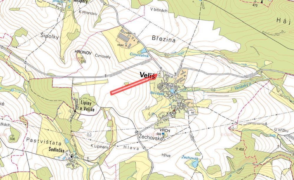 In the cadastral area of Čelivo (municipality of Postupice