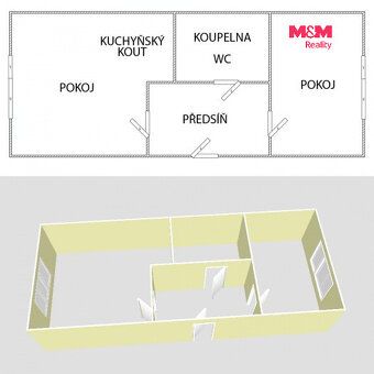 Oferujemy do wynajęcia przytulne mieszkanie 2+kk o