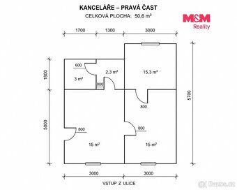 Ponukujeme prenájom kancelárskych priestorov o rozlohe 50,6