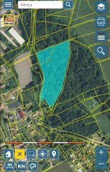 Nabízím 1/6 podílu na pozemku. Vše na foto. Cena 50Kč/m²