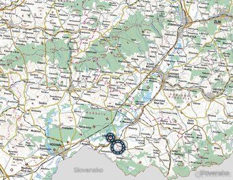 V katastrálnom území Radějov u Strážnice a Strážnice na