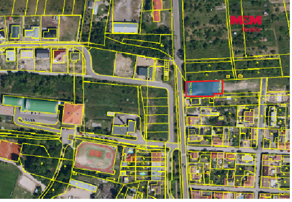 Prodej pozemku určeného k bydlení o rozloze 1184 m² v katast