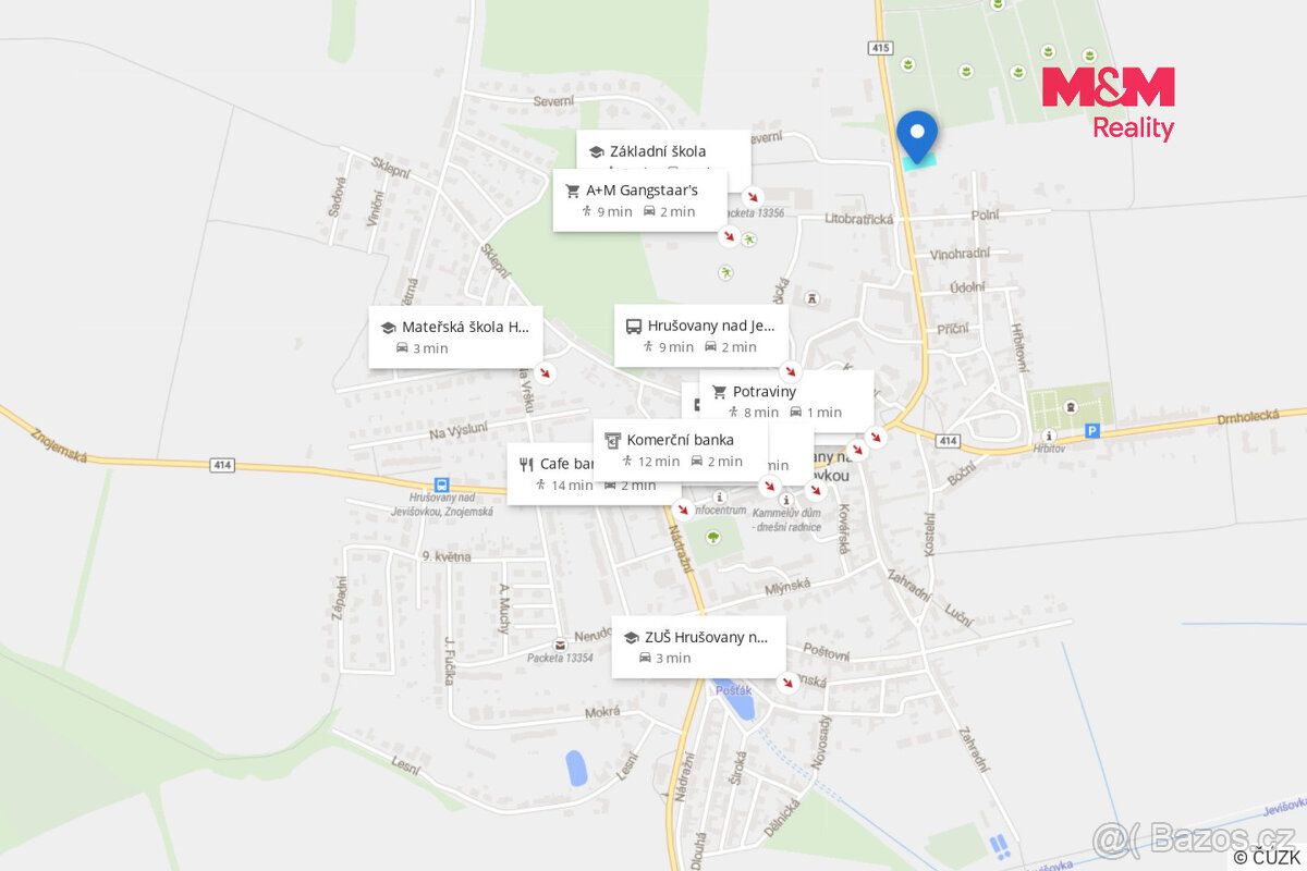Prodej pozemku určeného k bydlení o rozloze 1184 m² v katast