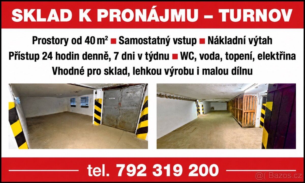 SKLADY K PRONÁJMU – TURNOV Hledáte čisté, bezpečné a dobře d