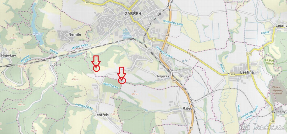 I sell forest plots in the cadastral area Zabreh na Morave