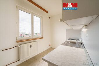 We offer for rent a bright apartment with layout 1+kk and