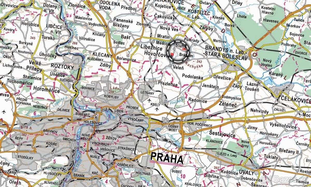 В кадастровій зоні Слухи (район Прага-вăсток) пропоную на