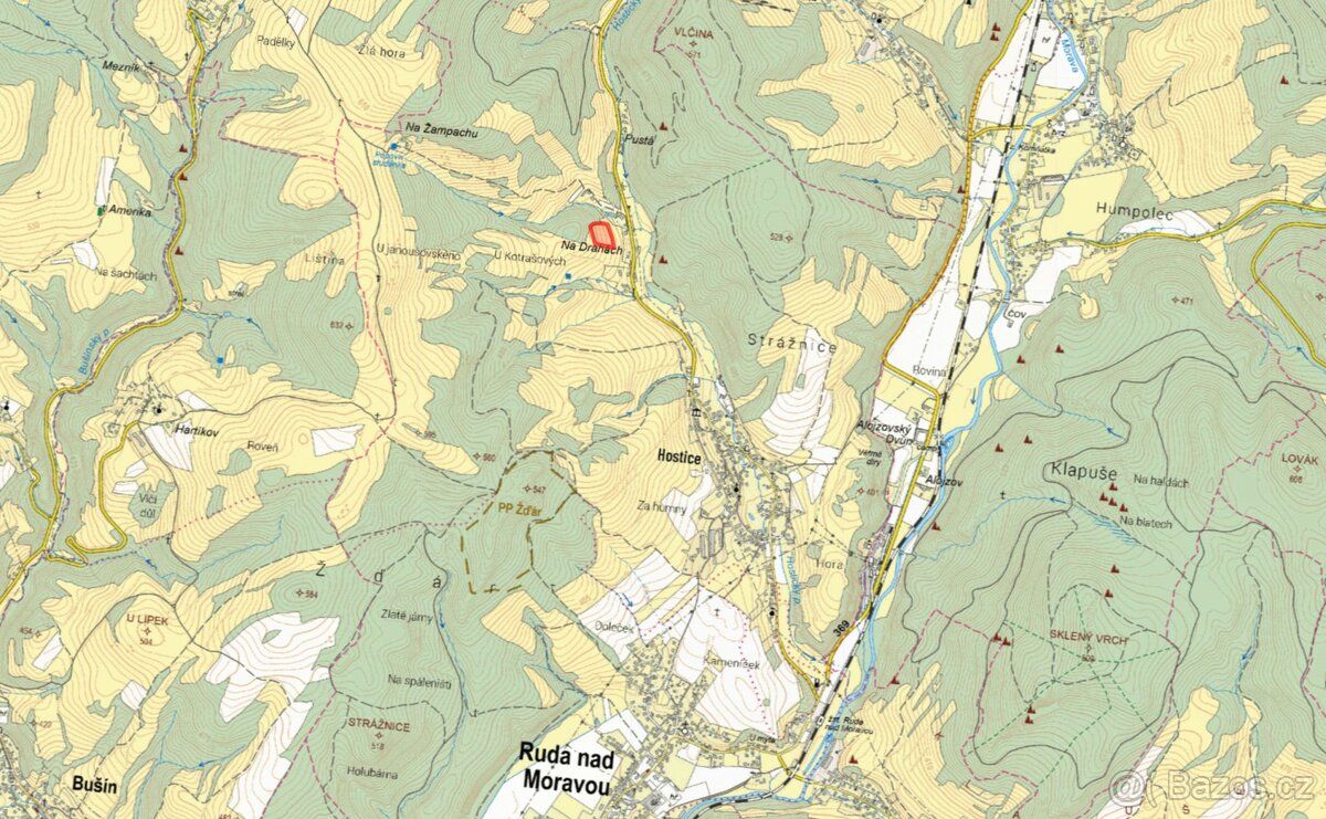 V katastrálním území Hostice (obec Ruda nad Moravou, okres Š