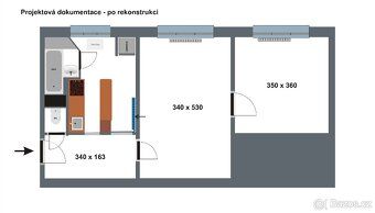 Ponuji na bývanie byt o dispozícii 2+1 na ulici Halasova v