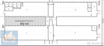 Nabízíme k pronájmu volnou skladovou plochu (378 m²) v oblíb