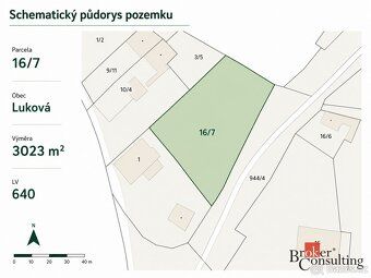 Prodej prostorného pozemku 3023 m2 v obci LukováNabízíme k p