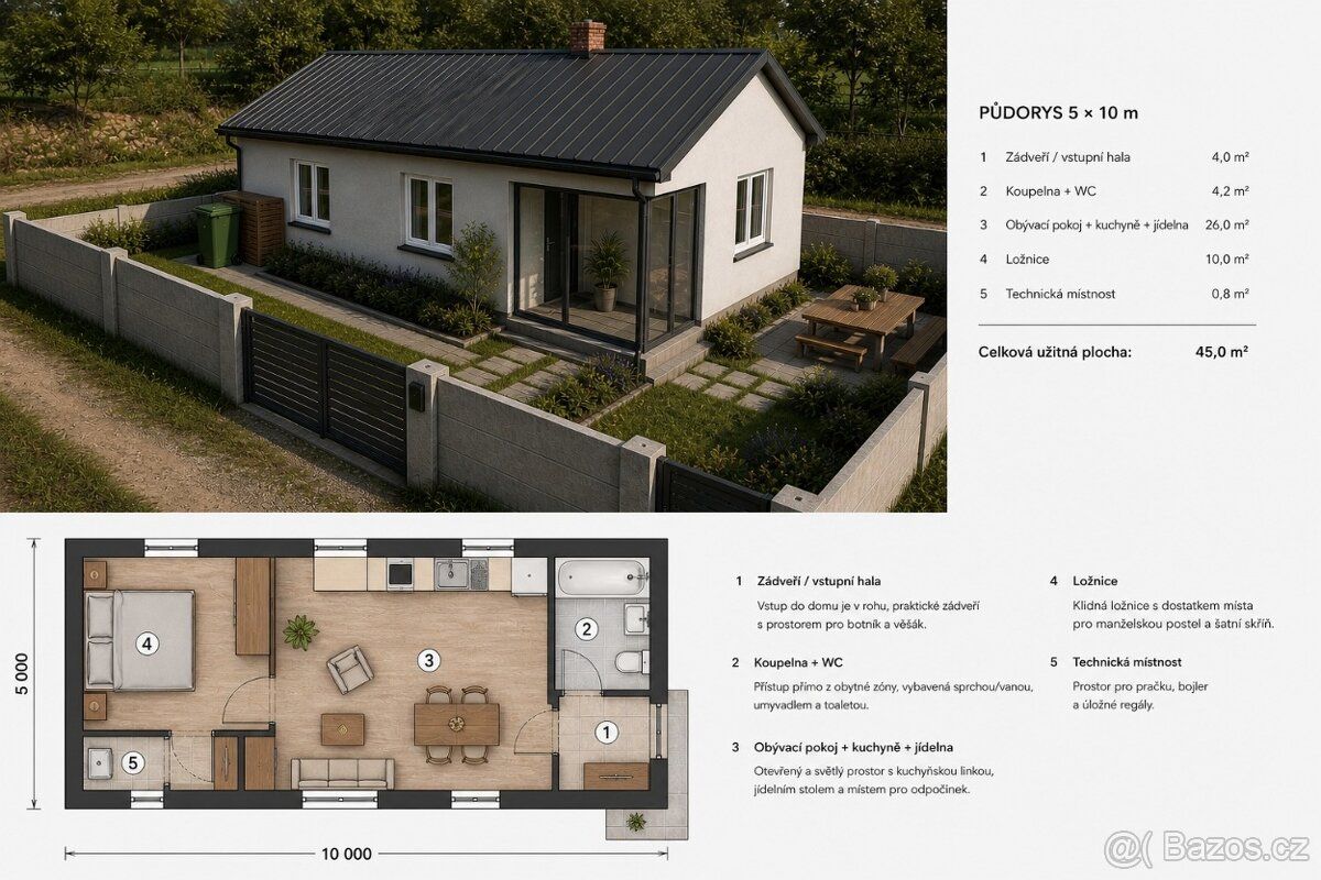 🏡 **Nájom rodinného domu 2+izb., Chvalčov – pripravujeme rekonštrukciu