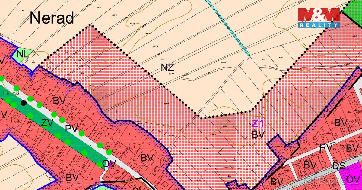 Oferujemy na sprzedaż działkę w granicach katastralnych Neradu, przeznaczoną