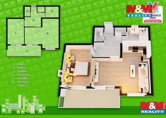 Продається квартира 2+кк в Прхеньний Дол, Жаглер. Квартира