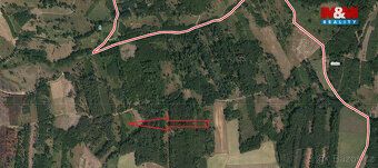Prodej lesního pozemku o výměře 5033 m2. Jedná se o jedno čí