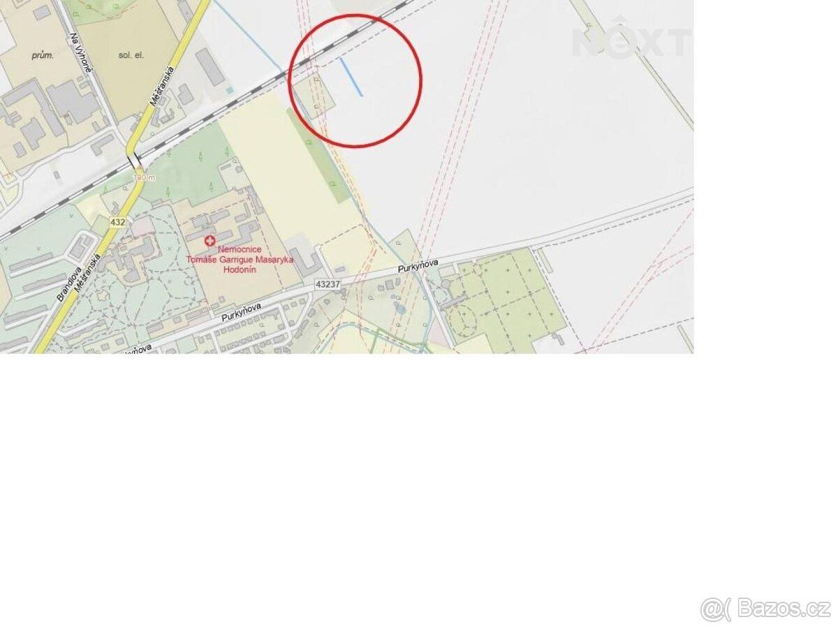 Pozemok č. parc. 9027, Hodonín, LV 285, výmera 432 árová