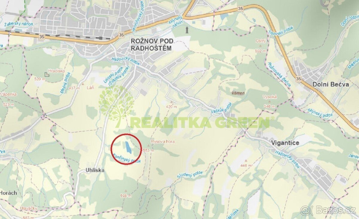Realitka Green ® vám zprostředkuje prodej lesního pozemku v 