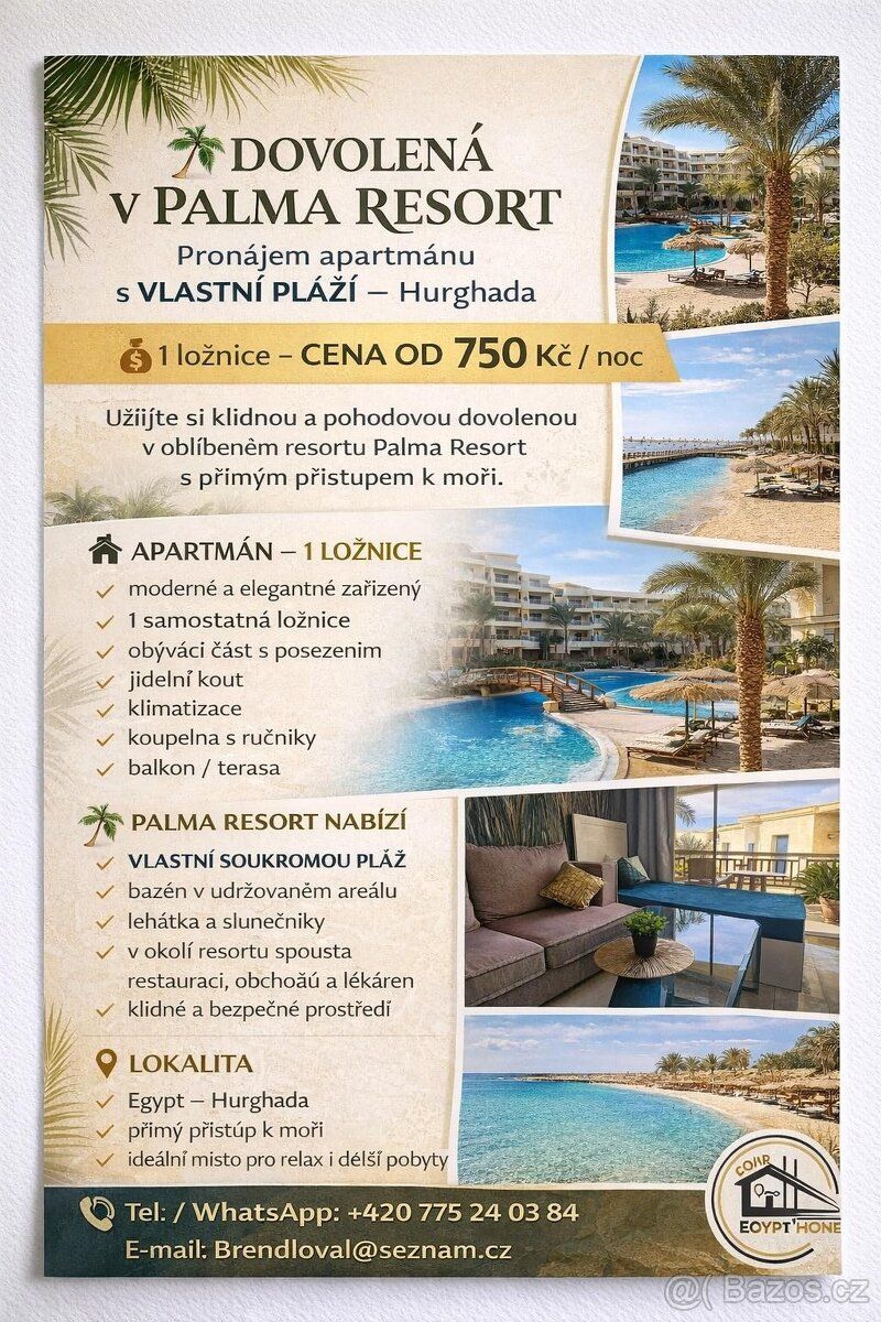 Pronájem apartmánu Egypt - Hurghada Resort Tropical, Palma r