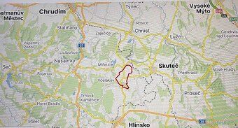 Dřeveš pri Tisovci /okres Chrudim/- dve stavebné parcely na