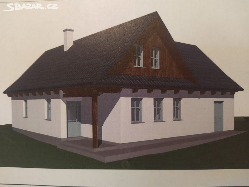Продам нереалізований проект хати з відкритим атріумом для