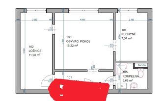 I offer an apartment exchange in UH, 3+1, 60 m², before