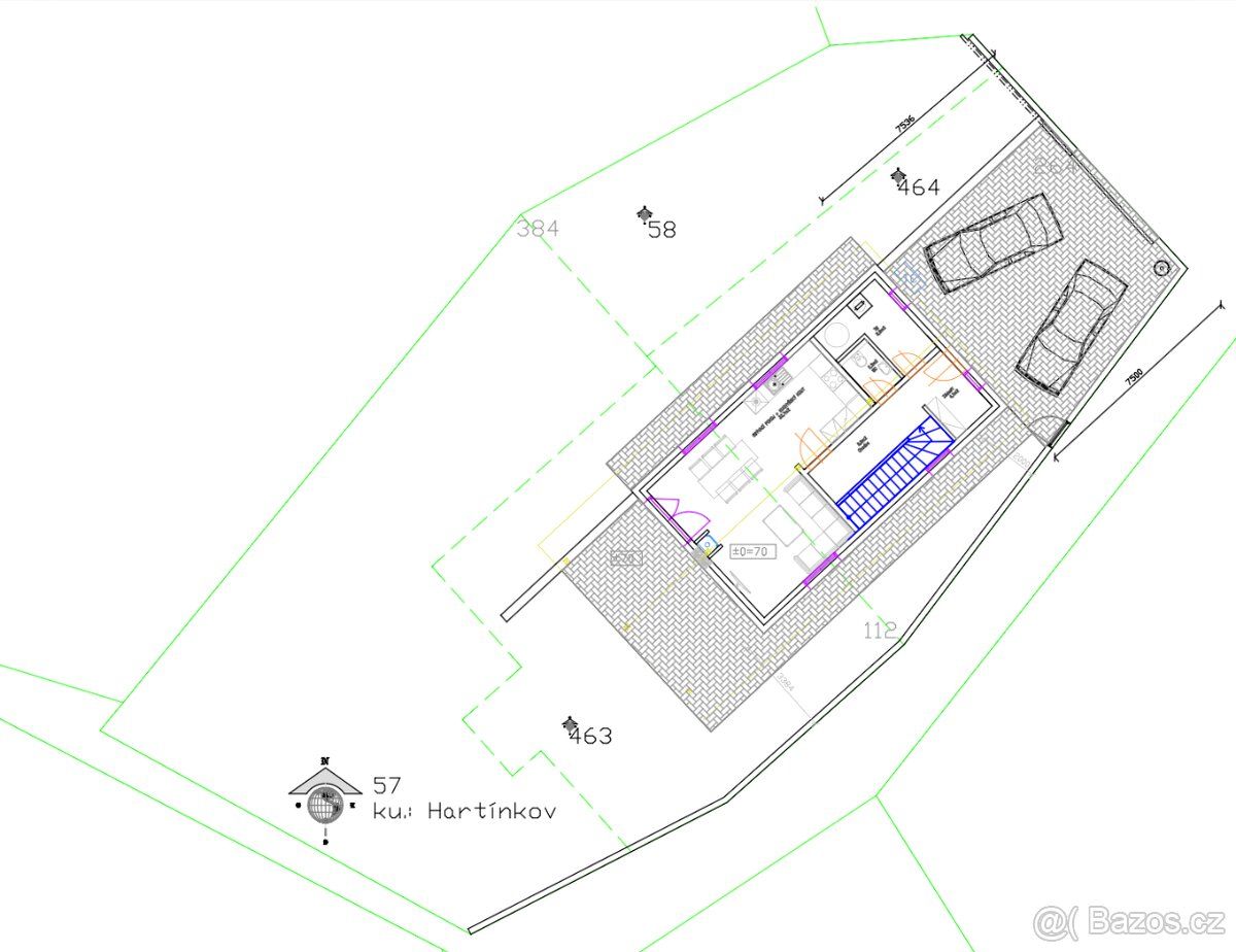 Obec Hartinkov | 554 m² | niedaleko zamku w Bousovie