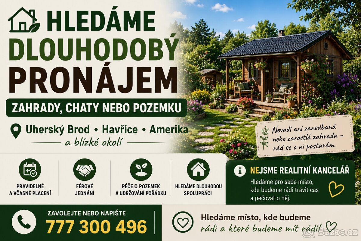 Шукаємо довгострокову оренду котеджу / саду / ділянки 🏡