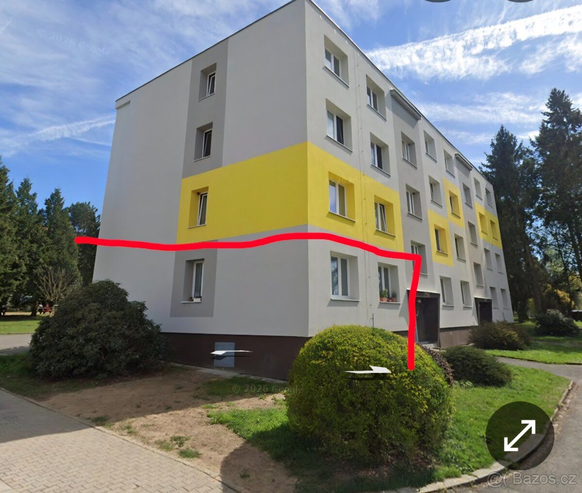 Prodej velkého bytu 3+1 přízemí po rekonstrukci