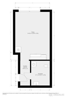 Beautiful apartment 1 + kk in new construction. The