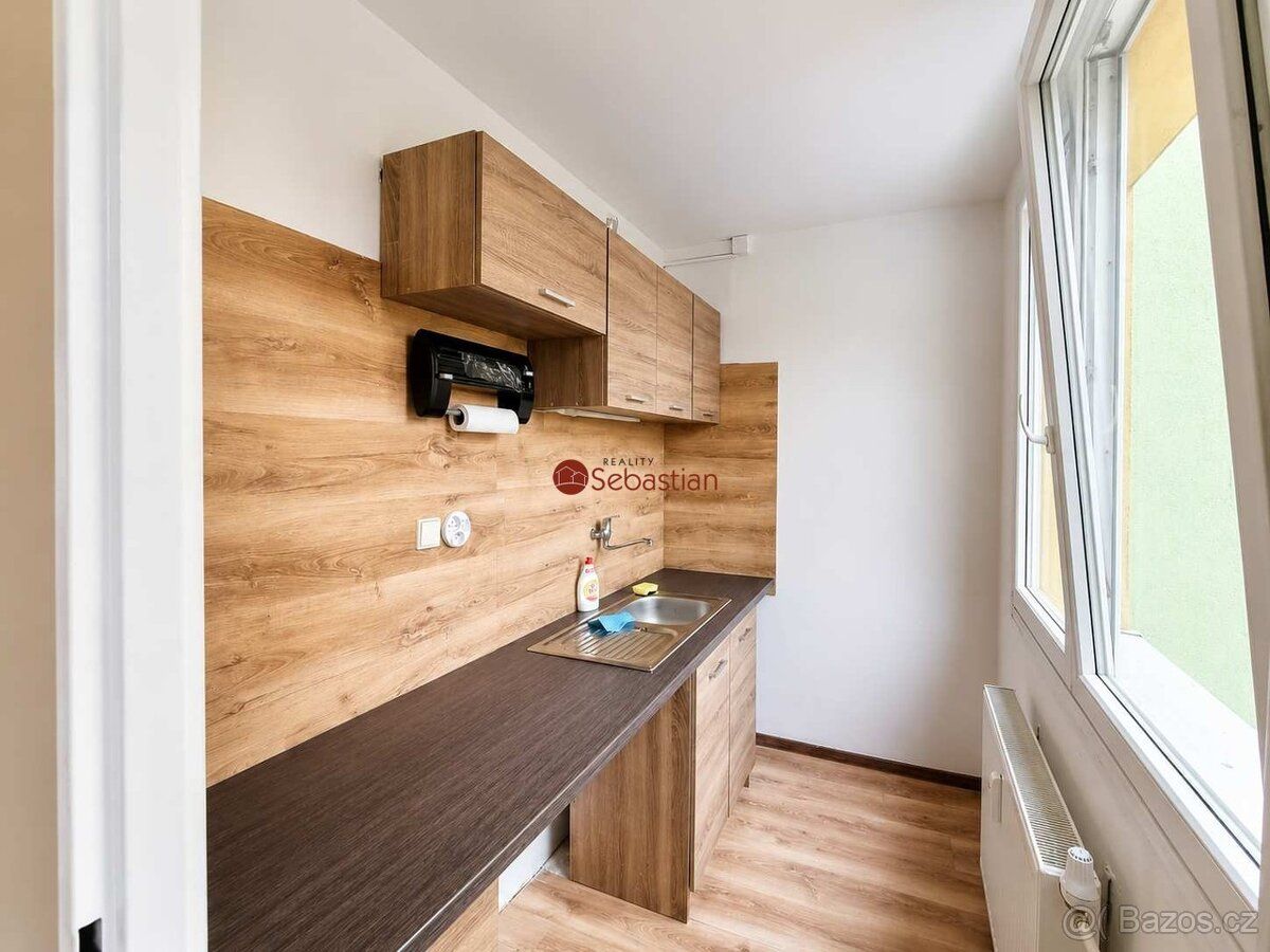 Nabízíme k pronájmu byt 1+1 v ulici Růžová v Mostě. Byt se n