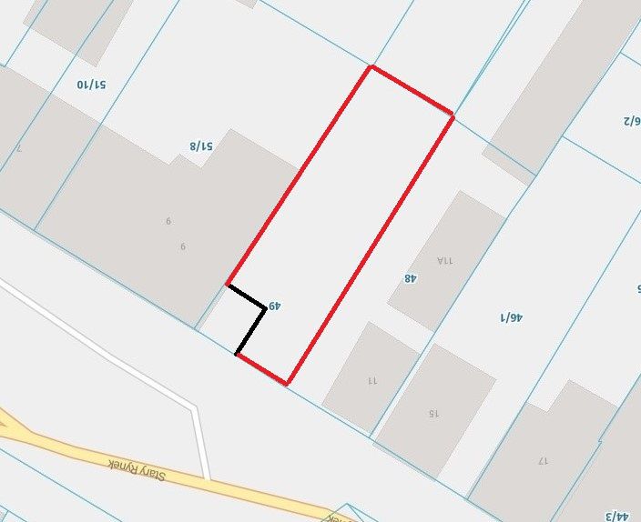 Do wynajęcia działka w ścisłym centrum Radzymina. powierzchn