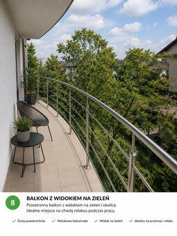 Jasny i przestronny lokal biurowy z balkonem | 58,44 m² | Św