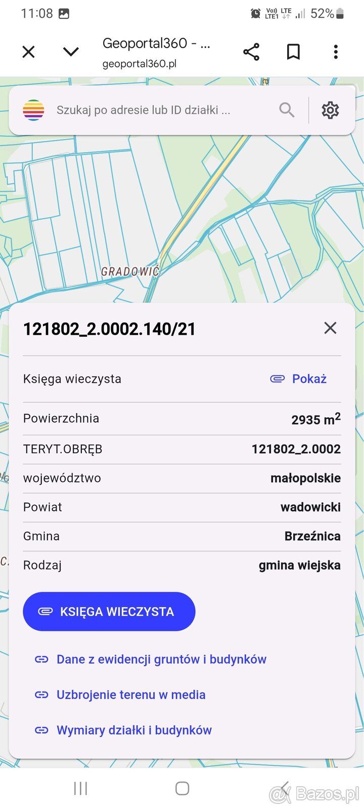 Sprzedam działkę budowlaną 30 arów, 34-114 Brzeźnica, Brzezi