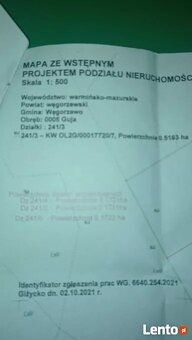 Działka 17arów z warunkami zabudowy.Prąd w granicach działki