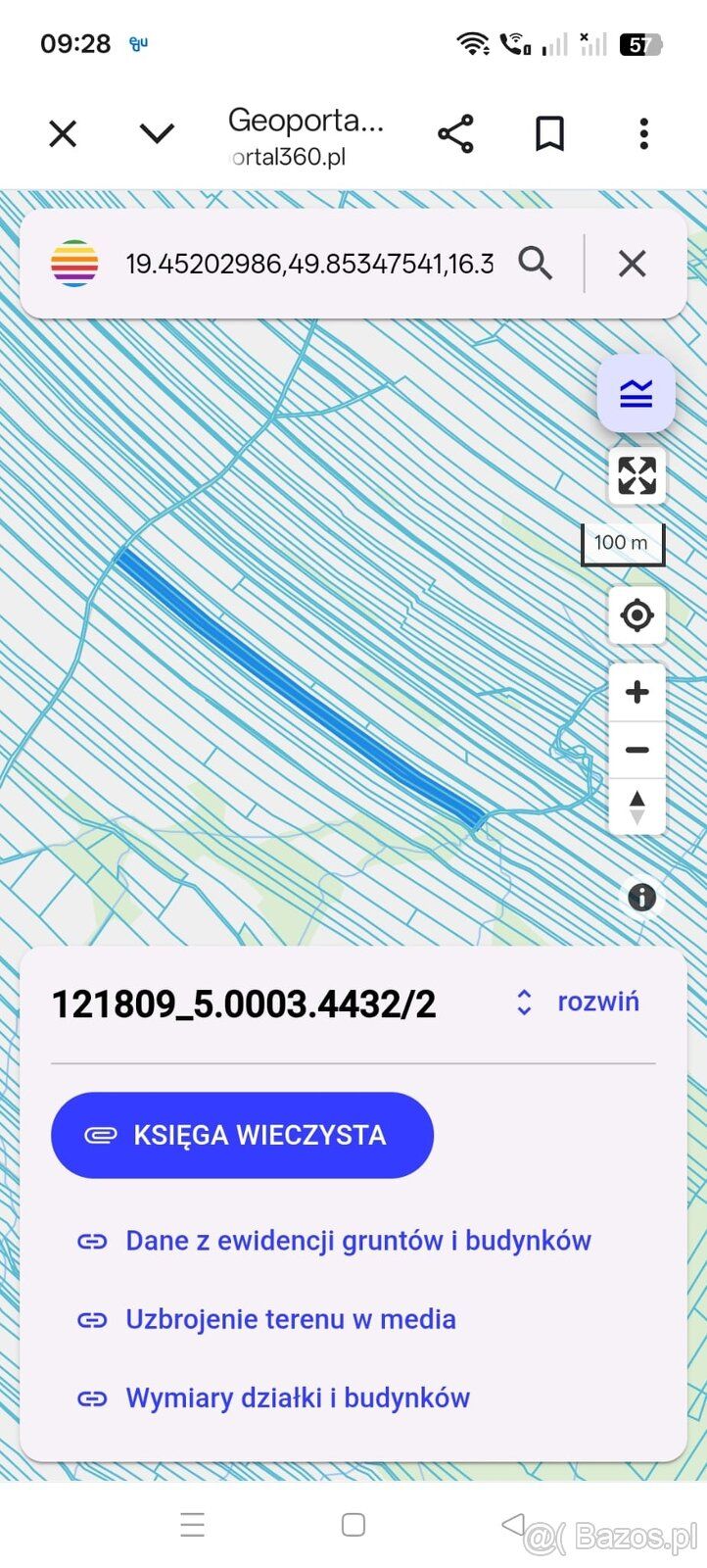 Sprzedam dzialke rolna położona w Choczni pod blizniakami.nu