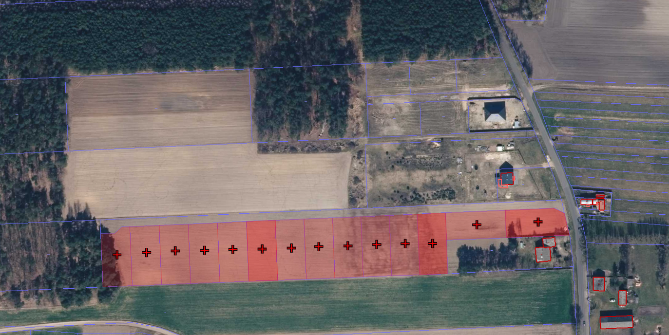 For sale attractive building plots located in a quiet and