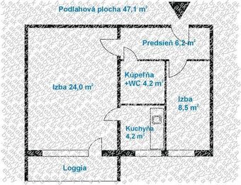 TUreality ponúka na predaj slnečný 2-izbový byt situovaný v 
