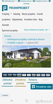 Predám projektovú dokumentáciu rodinného domu od Promiprojek