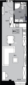 Typ: 1-izbový byt Ulica: Trieda KVP 3112 Obec: Košice-Sídlis