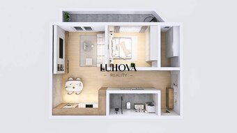 LUHOVA reality vám výhradne ponúka na predaj 2-izbový byt v 