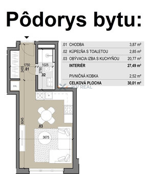 Typ: 1-izbový byt Ulica: Pražská Mestská časť: Vlčince Obec: