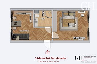GH Real ponúka na predaj krásny 1-izbový byt po kompletnej m