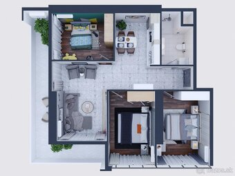 Ponúkame na predaj moderné investičné apartmány v projekte H
