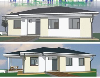 Na predaj nový tehlový 4 izb. samostatný RD - bungalov pred 